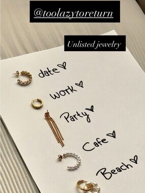 💎Unlisted Jewerly 💎with Curated -every day and in style jewelry $10 starts